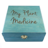 My Plant Medicine!! - Essential Oil Storage Box 25 Slot 15ml - Pine - Choose Finish and Custom Laser Engravings - Fit dōTERRA Young Living