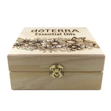 dōTERRA Wildflower Garden - Essential Oil Storage Box 25 Slot 15ml - Pine - Custom Laser Engravings - Host Gift New Advocate Gift