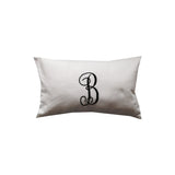 Personalized Teacher Gift, White Monogram Sofa throw pillows, Personalized Coworker birthday Gifts, Accent Throw Pillows 12x18, 12x20