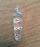 Clear Quartz Wrapped Pendant - 7th Chakra - Crown Chakra - Reiki - Energy Healing