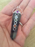 Fluorite Double Terminated Chakra Pendant - Third Eye - Sixth Chakra - Heart Chakra - Reiki - Energy Healing