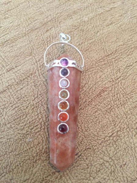 Sunstone Chakra Pendant - Sacral Chakra - Reiki - Energy Healing