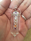 Clear Quartz Double Terminated Chakra Pendant - 7th Chakra - Crown Chakra - Reiki - Energy Healing