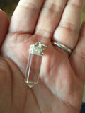 Clear Quartz Cap Pendant - 7th Chakra - Crown Chakra - Reiki - Energy Healing
