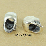 Sterling Silver Skull Charm Bead 925 Stamp Vintage WSP421  Wholesale: See Discount Coupons in Item Details