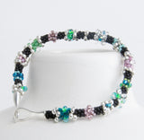 Kumihimo KIT pattern tutorial bracelet 8 Strands, Sterling Silver clasp included!
