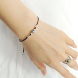 Men's Women AAAAA Labradorite Adjustable Braided Bracelet 925 Sterling Silver Beads DiyNotion BR822