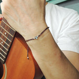 Men's Women AAAAA Labradorite Adjustable Braided Bracelet 925 Sterling Silver Beads DiyNotion BR822