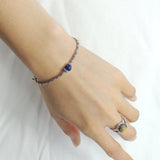 Men's Women Lapis Lazuli Adjustable Braided Bracelet 925 Sterling Silver Handmade BeadsDiyNotion BR831