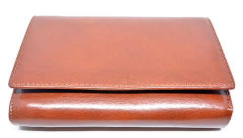 Leather Wallet Women Brown Card Holder With Multiple Windows Purse Wallet High Quality Italian Leather Gift for Her Mother's Day Gift