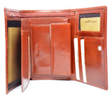 Leather Wallet Women Brown Card Holder With Multiple Windows Purse Wallet High Quality Italian Leather Gift for Her Mother's Day Gift