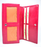Leather Woman Wallet Pink Card Holder With Multiple Windows Purse Wallet High Quality Italian Leather Gift for Her Mother's Day Gift