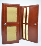 Leather Wallet Women Wallet Brown Card Holder With Multiple Windows Leather Purse Wallet Italian Leather Wallet Gift for Her Easter Gift