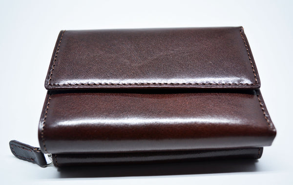 Leather Wallet Women Wallet Dark Brown Credit Card Holder Handmade Purse Wallet High Quality Italian Leather Gift for Her Gift Mother's Gift
