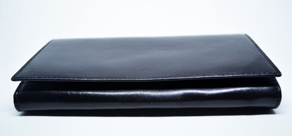 Leather Wallet Women Black Card Holder With Multiple Windows Leather Purse Wallet High Quality Italian Leather Gift for Her Mother's Gift