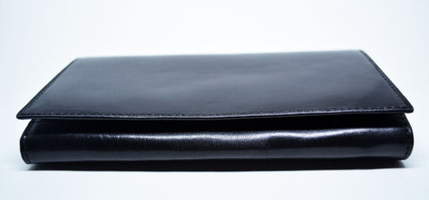 Leather Wallet Women Black Card Holder With Multiple Windows Leather Purse Wallet High Quality Italian Leather Gift for Her Mother's Gift