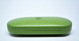 Glasses Case Hard Eyeglasses Slim Case Leather Sunglass Case Italian Green Leather Glasses Case Gift For Him Gift For Her Made in Italy