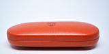 Glasses Case Hard Eyeglasses Case Slim Leather Sunglass Case Italian Orange Leather Glasses Case Gift For Him Gift For Her Made in Italy