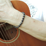 Men's Women Golden Obsidian Adjustable Braided Bracelet 925 Sterling Silver Spacers DiyNotion BR858