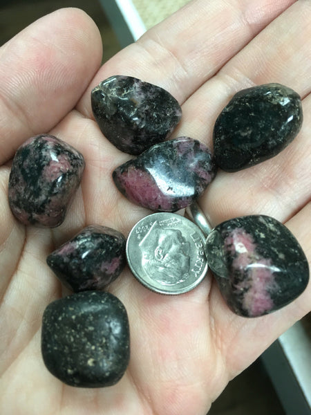 Rhodonite Tumbled Small - Heart Chakra - Reiki - Energy Healing