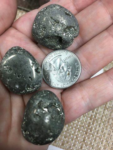 Pyrite Tumbled - Root Chakra - Reiki - Energy Healing