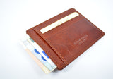 Credit Card Holder Leather Card Wallet  Brown Leather Business Card Holder Made in Italy Gift for Him Gift For Her Gift for Him Easter Gift