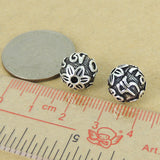 925 Sterling Silver Mantra OM Bead Vintage Buddhism Meditation Jewelry Making Wholesale Retail WSP437