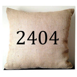 Cute Office Decor, House Number Rustic Decor, Zip Code Pillows, Rustic Address Pillows, Cabin Number Pillows, Country Home Decor