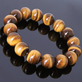 Handmade  Brown Tiger Eye Bracelet Healing Gemstone Men's Jewelry DiyNotion BR052