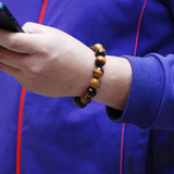Handmade  Brown Tiger Eye Bracelet Healing Gemstone Men's Jewelry DiyNotion BR052