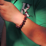 Handmade 12mm Red Tiger Eye Bracelet Healing Gemstone Men Women DiyNotion BR057