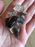 Smokey Quartz Pendant - Smoky Quartz -  Tumbled Quartz - Crown chakra - Quartz Jewelry