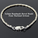 Men's Women 925 Sterling Silver Bracelet Handmade Beads from Thailand DiyNotion Handmade BR863