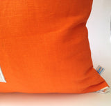 Throw pillows orange, Monogram holiday pillows, Halloween Decor, Orange pillows, Orange soda pillows