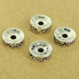 4 PCS 925 Stamp Sterling Silver Spacers Vintage Celtic Jewelry Making Wholesale Retail WSP443X4