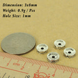 4 PCS 925 Stamp Sterling Silver Spacers Vintage Celtic Jewelry Making Wholesale Retail WSP443X4