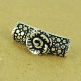 925 Stamp Sterling Silver Rose Charm Vintage Jewelry Making Wholesale Retail WSP451