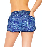 Rayon Beach Shorts Walk Casual Shorts Women Trendy Shorts Boho Short Pants Pantaloncino Estate Copricostume Beach Short Pant