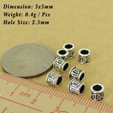 8 PCS 925 Sterling Silver Barrel Beads Vintage Celtic WSP453X8 Wholesale: See Discount Coupons in Item Details