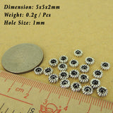 20 PCS 925 Sterling Silver Spacers Vintage Celtic Jewelry Making Wholesale Retail WSP458X20