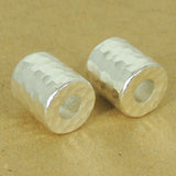925 Sterling Silver Barrel Bead Vintage Jewelry Making WSP435 Wholesale Retail