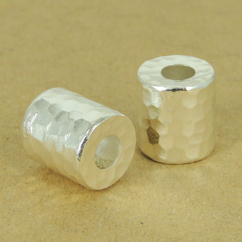 925 Sterling Silver Barrel Bead Vintage Jewelry Making WSP435 Wholesale Retail