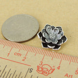 925 Stamp Sterling Silver Lotus Pendant Charm Protection WSP430 Wholesale: See Discount Coupons in Item Details