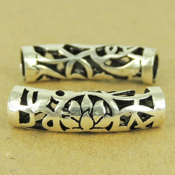 925 Sterling Silver Lotus Charm Protection Vintage WSP476 Wholesale: See Discount Coupons in Item Details