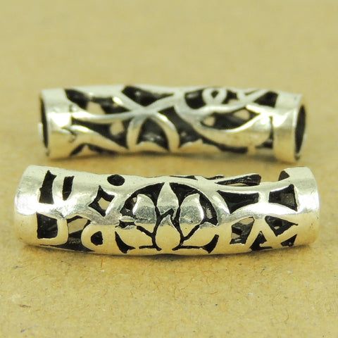 925 Sterling Silver Lotus Charm Protection Vintage WSP476 Wholesale: See Discount Coupons in Item Details