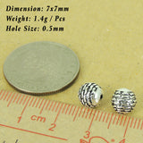 2 PCS 925 Stamp Sterling Silver Beads Vintage Celtic WSP483X2 Wholesale: See Discount Coupons in Item Details