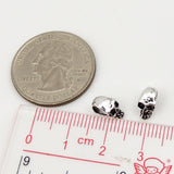 6 PCS Sterling Silver 925 Stamped Vintage Celtic Skull Bead Charm Spacer WSP214x6 Wholesale: See Discount Coupons in Item Details