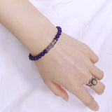 Men's Women Lapis Lazuli Adjustable Braided Bracelet 925 Sterling Silver Dragon Charm DiyNotion BR785