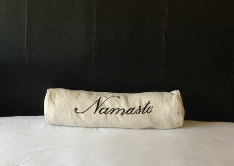 Bespoke Long Bolster Pillow Cover, Custom Word Bolster Pillow Cover, Home Decor, Long Bolster Pillows, Yoga pillows