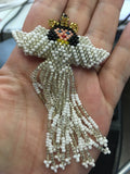 Colorful Glass Beaded Angel Keychain - Guatemala Keychain - Angel Keychain